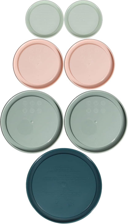 Pyrex 7202-PC 1 Cup White Mint, 7200-PC 2 Cup Rosewater Pink, 7201-PC 4 Cup - Image 2