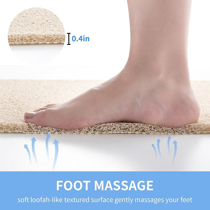 Non Slip Bathtub Mat, Foot Scrubber Anti Slip Fast Drying Shower Mat - Image 5
