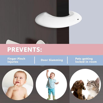 Silicone Door Pinch Guard and Door Slam Stopper, Durable Finger Pinch Guard - Image 2