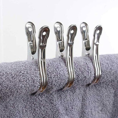 Metal ClothesPins, Row Cover Clips 20 Pack 3.5 Inch Stainless Steel Pool Towel - Image 5