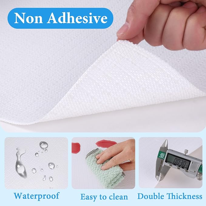 Shelf Liners for Kitchen Cabinets 12in x 30FT Non Adhesive Drawer Liner White - Image 2