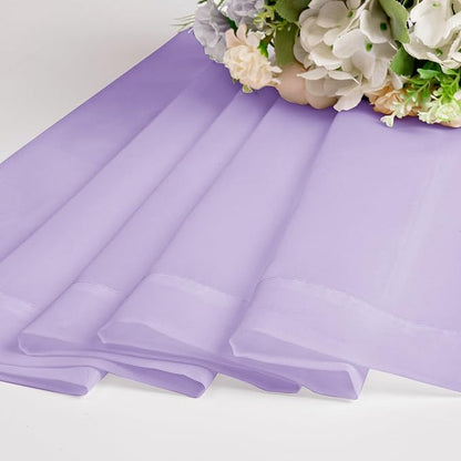 Chyhomenyc Lilac Sheer Curtains 72 Inch Length 2 Panels, Light Filtering Soft - Image 8