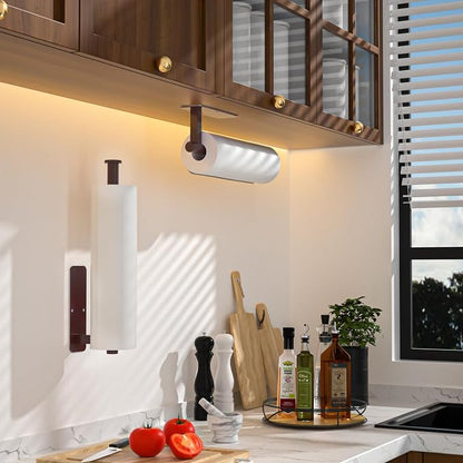 ASTOFLI Paper Towel Holder Under Cabinet No Drilling, Self Adhesive Paper Towel - Image 5