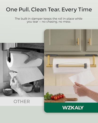 Paper Towel Holder Under Cabinet, Self Adhesive or Wall Mount - Image 5