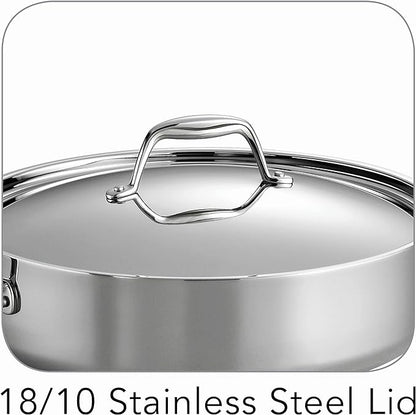 Tramontina Signature Tri-Ply Clad Stainless Steel 6-Quart Saute Pan - Image 4