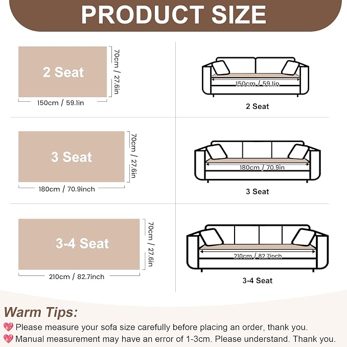 OTOB Couch Covers for Sofa Pet Friendly, Washable & Non Slip Fuzzy Dog Couch - Image 6
