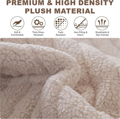 OTOB Couch Cover for Dogs Washable, Non Slip Plush Fuzzy Sofa Covers for 3 - Image 3