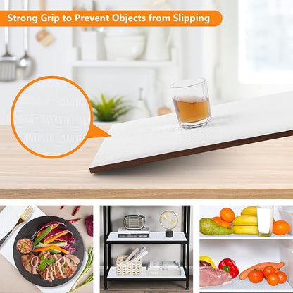 White Shelf Liner Kitchen Cabinet Liners Refrigerator Liners Waterproof & - Image 5