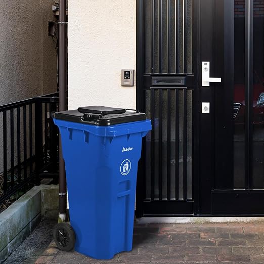 32 Gallon Trash Can Outdoor Recycling Bin - Image 6
