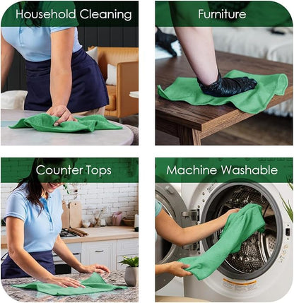 Avalon Towels Microfiber Cleaning Cloths Size 16" x 16", Highly Absorbent - Image 3