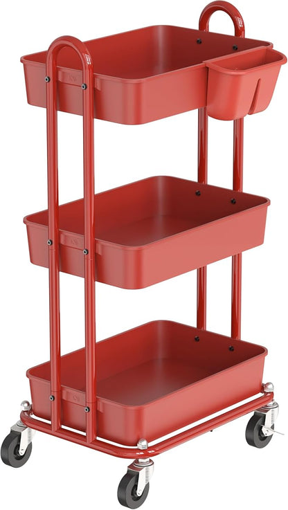 Simple Houseware 3-Tier Multifunctional Rolling Utility Cart - Image 6