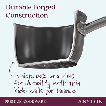 Anolon Accolade Forged Hard Anodized Nonstick Deep Frying Pan / Skillet - Image 7