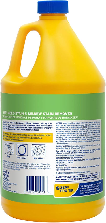 Zep Mold Stain and Mildew Stain Remover 1 Gallon ZUMILDEW128 - Image 3