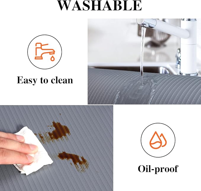 Shelf Liners for Kitchen Cabinets, 24Inch x 20Ft, Non Adhesive Shelf Liner - Image 4