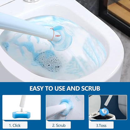 Disposable Toilet Bowl Brush and Holder, Toilet Cleaning System-2 Toilet Bowl - Image 5