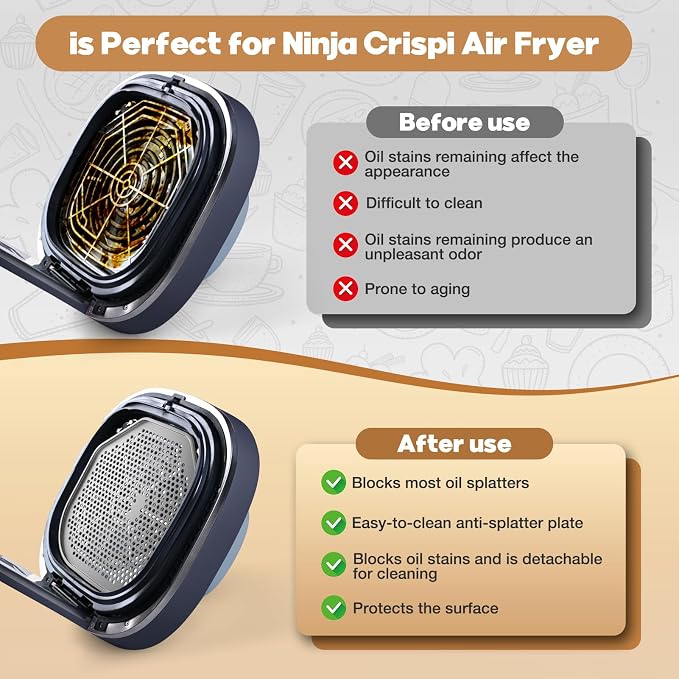 2 PCS Silicone Splatter Shield Heat-Resistant Splash Guard - Image 2