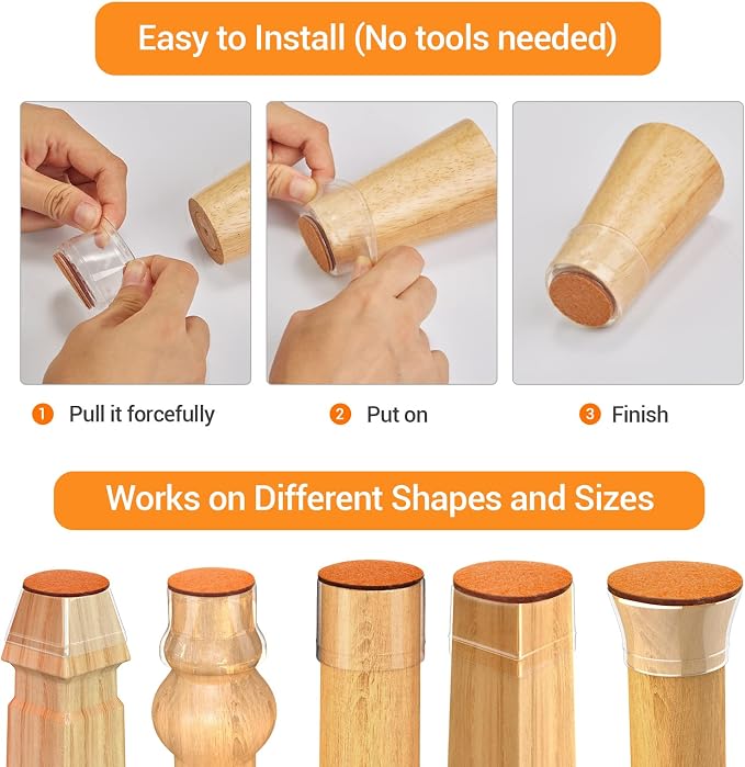 36Pcs Silicone Chair Leg Floor Protectors, Floor Protectors - Image 4