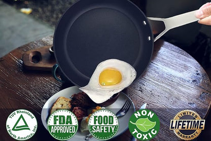 MsMk Small Frying pan, 8-inch Nonstick Durable Egg Omelet Skillet - Image 7