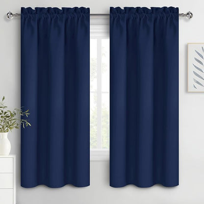 DWCN Navy Blue Blackout Curtains by DWCN