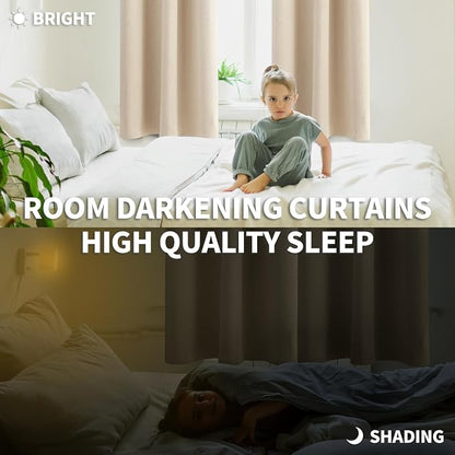 BGment Short Blackout Curtains for Bedroom 40 Inches Long - Image 3
