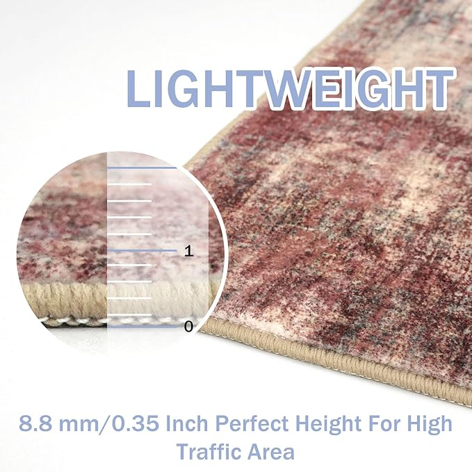 IOHOUZE Small Abstract Area Rug 2x3 Ft Entryway Rugs Washable Door Mat Indoor - Image 5