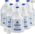(6 Gallons) Ultra Germicidal Liquid Bleach - For Laundry, Disinfecting, Sanitizing, Deodorizing, Mold & Mildew Stain Remover - 1 Gallon Jugs