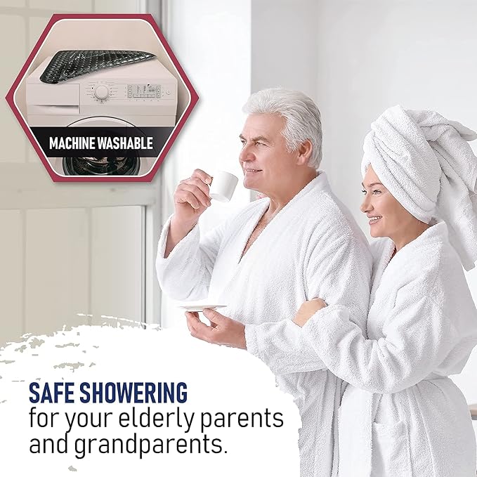 ENKOSI Extra Large Square Non Slip Shower Mat - Image 7
