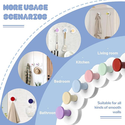 4 Pcs Suction Cup Hooks for Shower，304 Stainless Steel Removable Hooks，Towel - Image 6