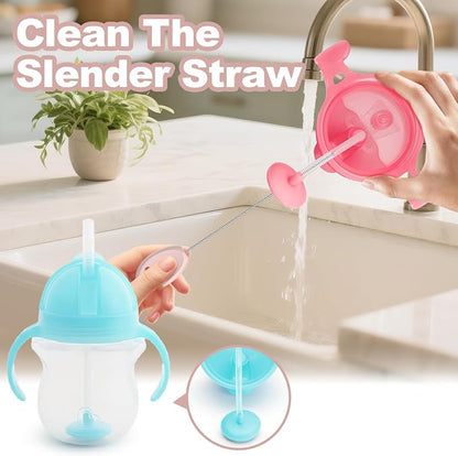 YOTIME Standing Straw Cleaner Brush Set, 4in1 Reusable Straw Brushes - Image 5