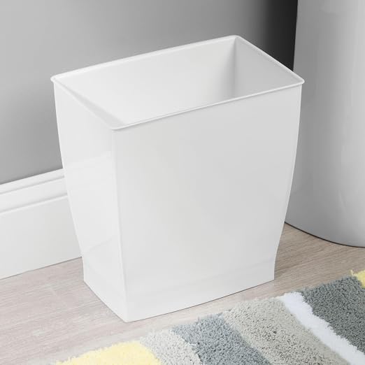 iDesign, Plastic Spa Rectangular Trash, Waste Basket Garbage Can - Image 4