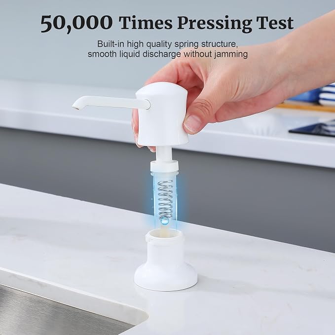 Sink Soap Dispenser for Kitchen Sink White Upgrade - Image 5
