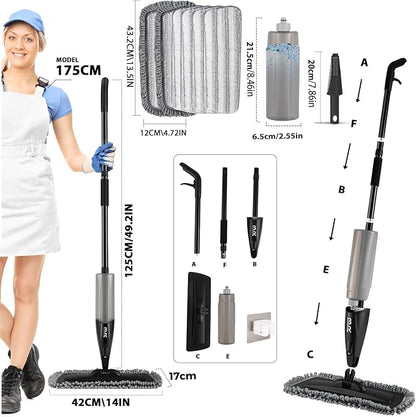 Microfiber Spray Mop for Floors Dry and Wet Mop - Image 7