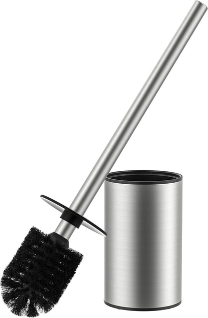 FORIOUS Toilet Brush and Holder Set, 304 Stainless Steel Heavy Duty Base and by FORIOUS