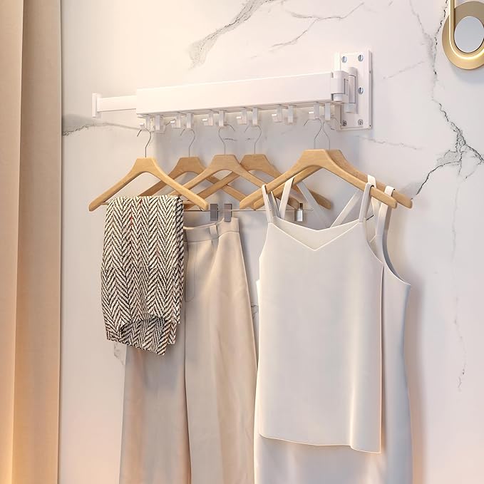 Clothes Drying Rack Wall Mounted, Drying Rack Clothing Wall Mount, Laundry - Image 3