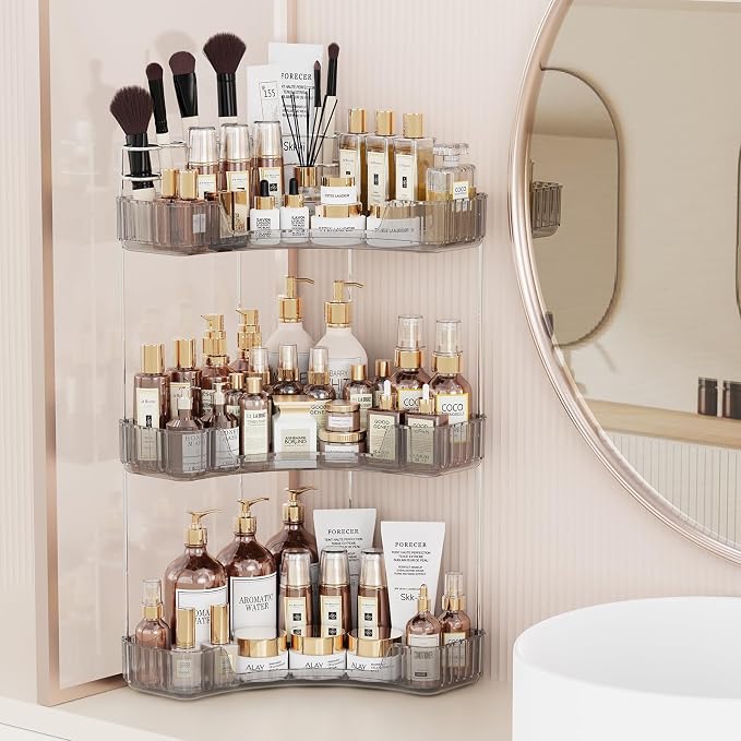 Asayuee 3-Tier Corner Bathroom Counter Organizer by Asayuee