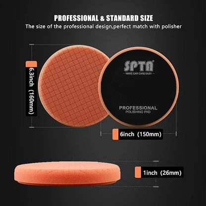 Buffing Sponge Pads, SPTA 5Pcs 6.5 Inch Face - Image 5