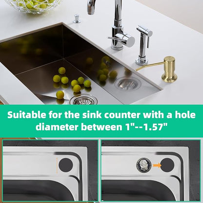 Soap Dispenser for Kitchen Sink, Built in Sink Soap Dispenser, Countertop Soap - Image 5