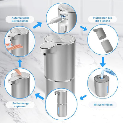 Automatic Liquid Soap Dispenser Bathroom Kitchen Dish Liquid Body Shampoo - Image 3
