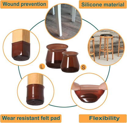 32 Pcs Silicone Chair Leg Floor Protectors - Image 6