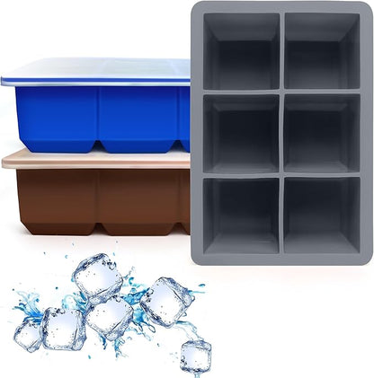 Excnorm Silicone Ice Cube Trays 3 Pack by Excnorm