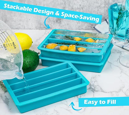 Webake Silicone Ice Cube Trays for Water Bottles Ice Cube Mold 12 Cavity - Image 6
