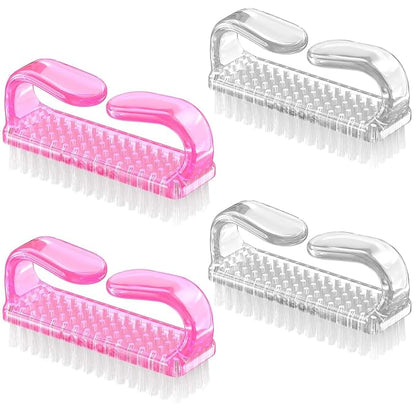 Handle Grip Nail Brush, Hand Fingernail Brush Cleaner Scrubbing Kit Pedicure by Larbois