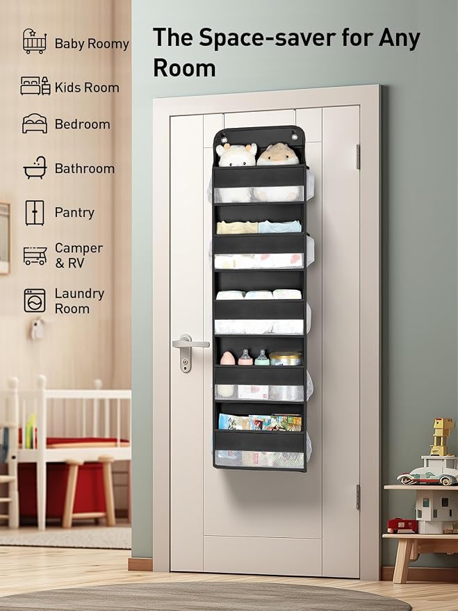 Yecaye 2 Pc Over the Door Organizer - Image 6