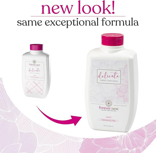 Forever New 32oz Liquid Unscented Fabric Care Wash 2 Pack Natural Laundry - Image 2