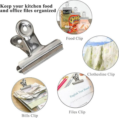 18 Pack Stainless Steel Chip Bag Clips Heavy Duty Food Bags Clamp Clips - Image 5
