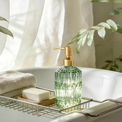 AmazerBath Soap Dispenser Green Glass Soap Dispenser - Image 6