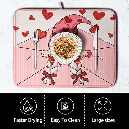 Valentine's Day Love Letter Dish Drying Mat - Image 4