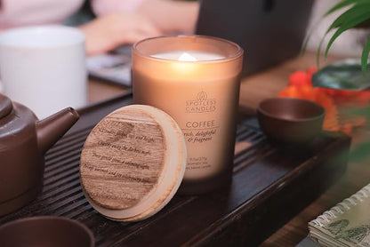 Coffee Candle - 9.7oz Frosted Jar Candles - Image 9