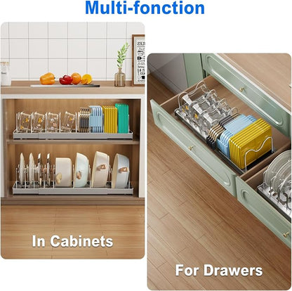 Mustorn 2 Pack Pots and Pans Organizer Under Cabinet - Image 3