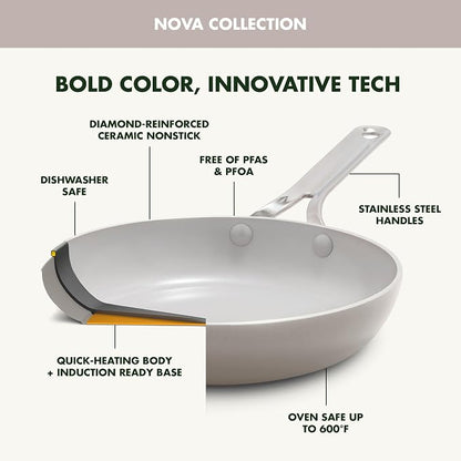 GreenPan Nova 10-Piece Cookware Pots & Pans Set, Oprah’s Favorite Things 2024 - Image 5